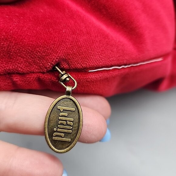 Set 2 Pier 1 One Red Velvet Holiday Christmas Reindeer Throw Pillow 16” Square - Picture 4 of 6